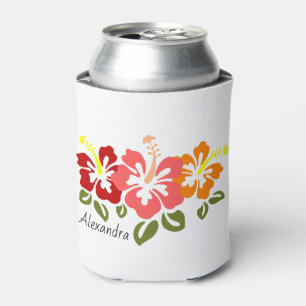Rafraîchisseur Pour Canette Trio Hibiscus coloré Personnalisé