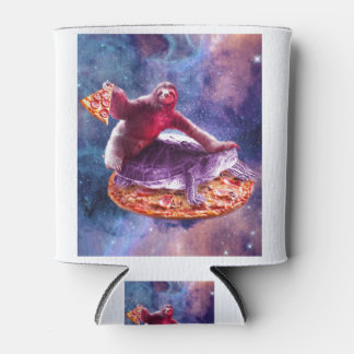 Rafraîchisseur Pour Canette Trippy Space Sloth Turtle - Sloth Pizza