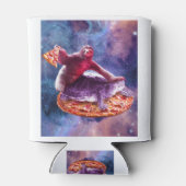 Rafraîchisseur Pour Canette Trippy Space Sloth Turtle - Sloth Pizza (Dos)