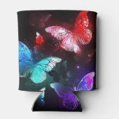 Rafraîchisseur Pour Canette Trois papillons brillants sur l'arrière - plan de (Dos)