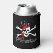 Rafraîchisseur Pour Canette Trop De Bières Drôle Bière Pirate (Can devant)