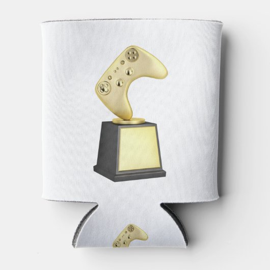 Rafraîchisseur Pour Canette trophée de jeu vidéo Gold (Devant)