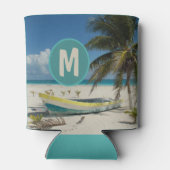 Rafraîchisseur Pour Canette Tropical Beach Can Cooler Palm Tree Bateaux Voyage (Dos)