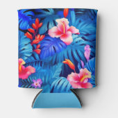 Rafraîchisseur Pour Canette Tropical Blush - Pink Blue Purple Can Cooler (Devant)