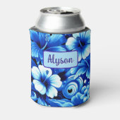 Rafraîchisseur Pour Canette Tropical Hawaiian Flowers Hibiscus Personalized (Can Dos)