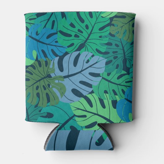 Rafraîchisseur Pour Canette Tropical Jungle Palm Motif sans couture (Devant)