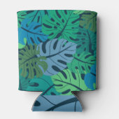 Rafraîchisseur Pour Canette Tropical Jungle Palm Motif sans couture (Dos)