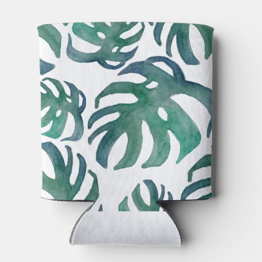 Rafraîchisseur Pour Canette Tropical Leaf Beach Bachelorette Party (Dos)