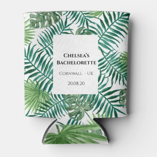 Rafraîchisseur Pour Canette Tropical Summer Bachelorette Party Can Cooler (Devant)