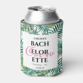 Rafraîchisseur Pour Canette Tropical Summer Leaf Bachelorette Crew Party (Can devant)