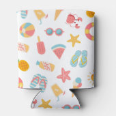 Rafraîchisseur Pour Canette Tropical Swimming Pool Birthday Party (Dos)