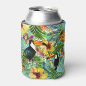 Rafraîchisseur Pour Canette Tropical Toucan Party Palm Ananas moderne (Can devant)