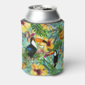 Rafraîchisseur Pour Canette Tropical Toucan Party Palm Ananas moderne (Can Dos)