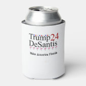 Rafraîchisseur Pour Canette Trump 24 DeSantis Make America Florida (Can devant)