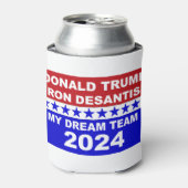 Rafraîchisseur Pour Canette Trump DeSantis 2024 My Dream Team (Can devant)