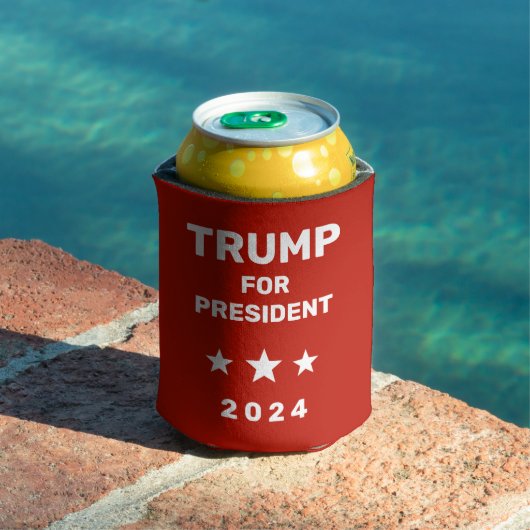 Rafraîchisseur Pour Canette Trump Pour Le Président 2024 Rouge (Piscine in situ)