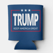 Rafraîchisseur Pour Canette Trump - rouge blanc bleu - Keep America Great (Dos)