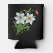 Rafraîchisseur Pour Canette Tulipes et jonquilles Fleurs Arrière - plan noir C (Devant)