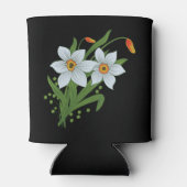 Rafraîchisseur Pour Canette Tulipes et jonquilles Fleurs Arrière - plan noir C (Dos)