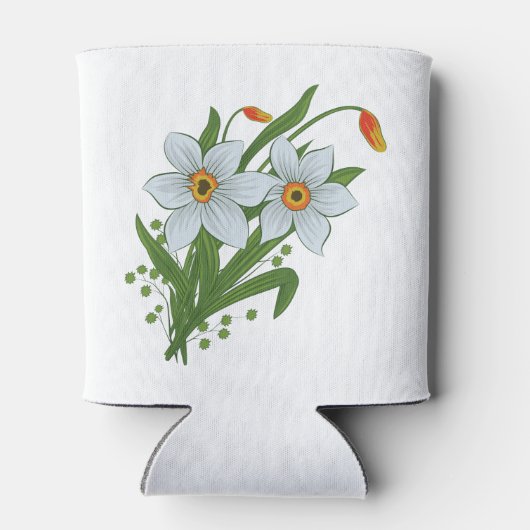 Rafraîchisseur Pour Canette Tulipes et jonquilles Les fleurs peuvent refroidir (Dos)