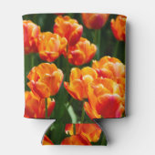 Rafraîchisseur Pour Canette Tulipes orange vif dans le parc (Dos)