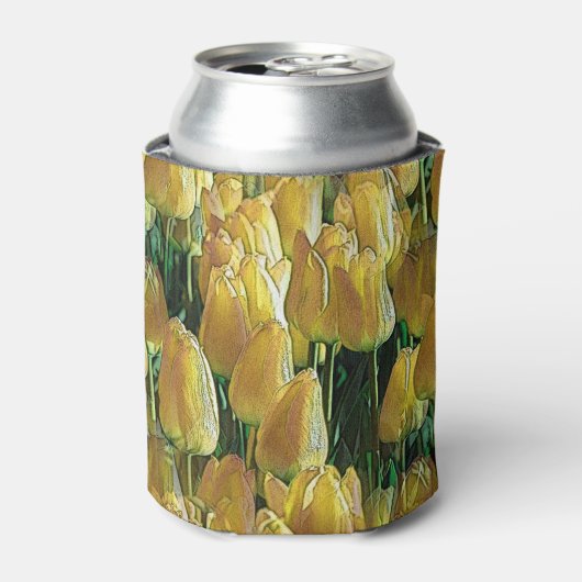Rafraîchisseur Pour Canette Tulips Sunshine Yellow (Can devant)