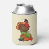 Rafraîchisseur Pour Canette Turquie mignonne avec moisson Thanksgiving (Can devant)