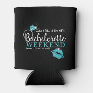 Rafraîchisseur Pour Canette Turquoise et partie noire de week-end de