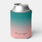Rafraîchisseur Pour Canette Turquoise et rose (Can devant)