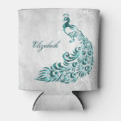 Rafraîchisseur Pour Canette Turquoise Peacock Personnalisé Can Cooler (Devant)