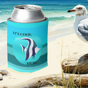 Rafraîchisseur Pour Canette Turquoise Turquoise Cute Fish Can Cooler