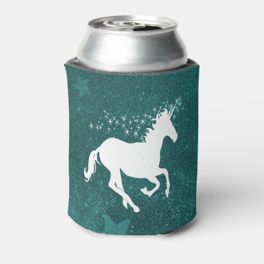 Rafraîchisseur Pour Canette Turquoise Unicorne Personnalisé Can Cooler (Can Dos)