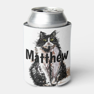 Rafraîchisseur Pour Canette Tuxedo Chat Noir et Blanc Chats peuvent refroidir