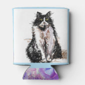 Rafraîchisseur Pour Canette Tuxedo Merci Chats Noir et Blanc (Dos)