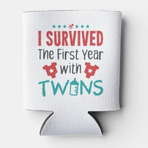 Rafraîchisseur Pour Canette Twin Maman J'Ai Survécu La Première Année Avec Des