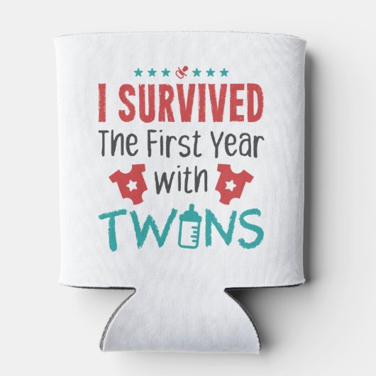 Rafraîchisseur Pour Canette Twin Maman J'Ai Survécu La Première Année Avec Des (Dos)