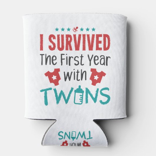 Rafraîchisseur Pour Canette Twin Maman J'Ai Survécu La Première Année Avec Des (Dos)