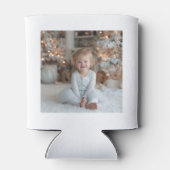 Rafraîchisseur Pour Canette Two Sided Family Holiday Square Photos (Dos)