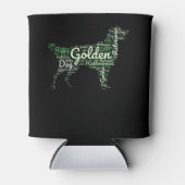 Rafraîchisseur Pour Canette Typographie de l'Halloween rétro (Devant)