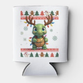 Rafraîchisseur Pour Canette Ugly Xmas Sweater Style Lighting Turtle Christmas (Devant)