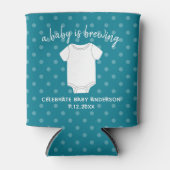 Rafraîchisseur Pour Canette Un bébé brasse - Couples Douche Favoriser Blue Boy (Devant)