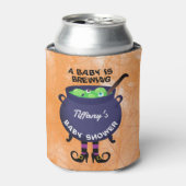Rafraîchisseur Pour Canette Un bébé brasse un Baby shower d'Halloween (Can devant)