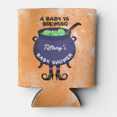 Rafraîchisseur Pour Canette Un bébé brasse un Baby shower d'Halloween (Devant)