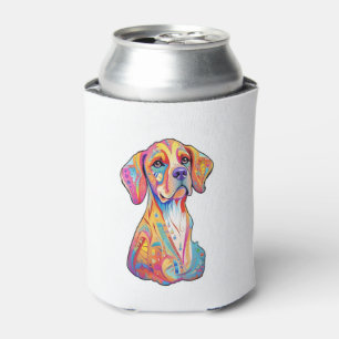 Rafraîchisseur Pour Canette Un chien aquarelle