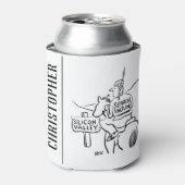 Rafraîchisseur Pour Canette Un Indien rouge à cheval dans la Silicon Valley (Can devant)