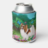 Rafraîchisseur Pour Canette Un jeune chien papillon avec des papillons peut se (Can Dos)