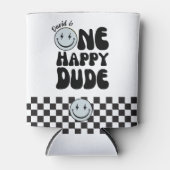 Rafraîchisseur Pour Canette Un joyeux Mec Premier anniversaire Joyeux Visage (Devant)