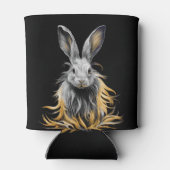 Rafraîchisseur Pour Canette Un lapin gris génial en feu (Dos)