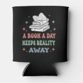 Rafraîchisseur Pour Canette Un Livre Par Jour Empêche La Réalité (Devant)