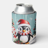 Rafraîchisseur Pour Canette Un mignon manchot. (Can devant)